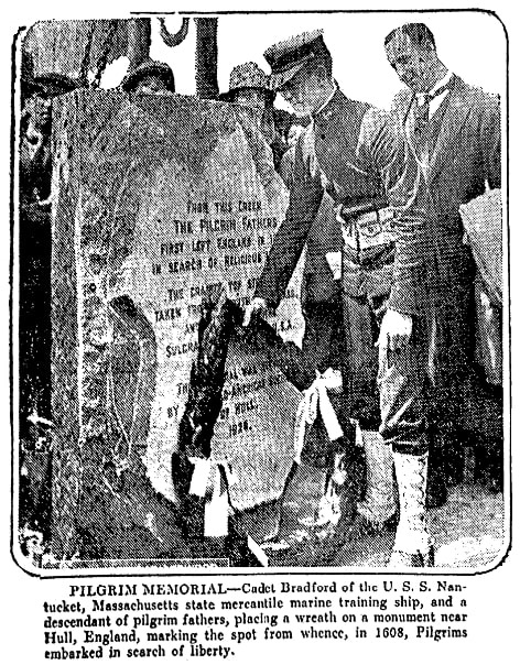 An article about the Pilgrims Monument, Repository newspaper article 16 August 1924