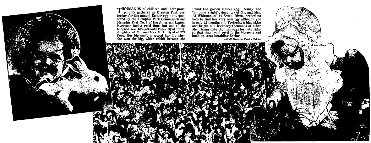 An article about Easter egg hunts, Commercial Appeal newspaper article 29 March 1948