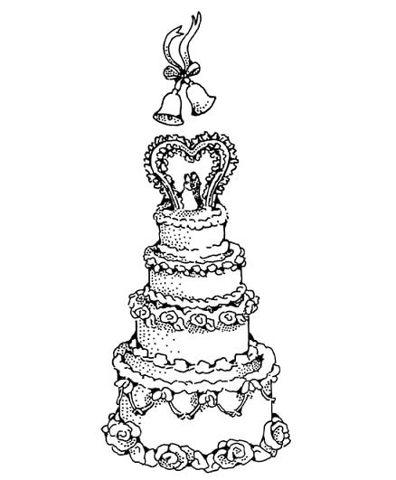 Illustration: a wedding cake