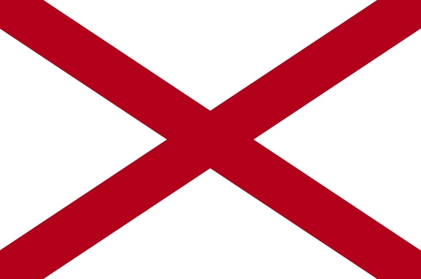 Illustration: Alabama state flag