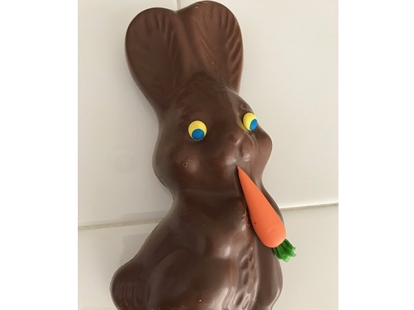 Photo: chocolate bunny. Credit: Gena Philibert-Ortega.