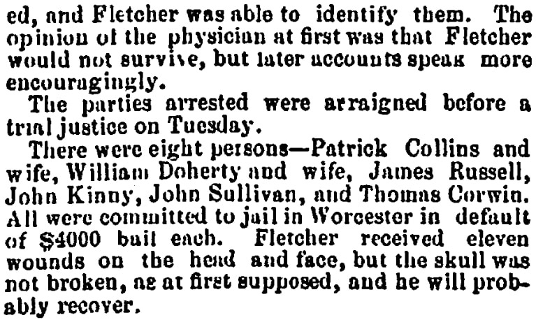 An article about Samuel Fletcher, Salem Register newspaper article 5 May 1870