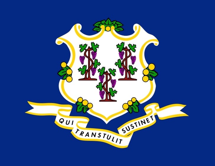 Illustration: Connecticut state flag