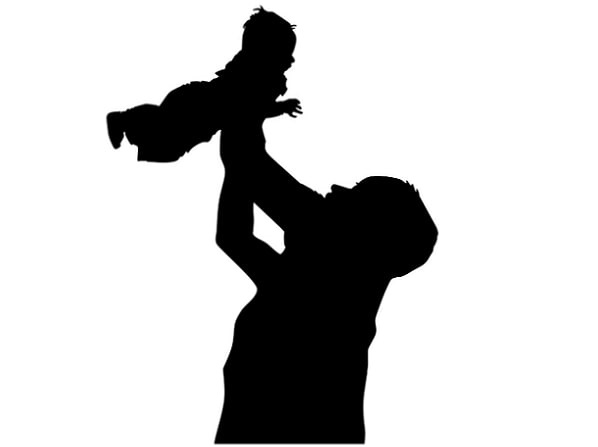 Illustration: father with his child