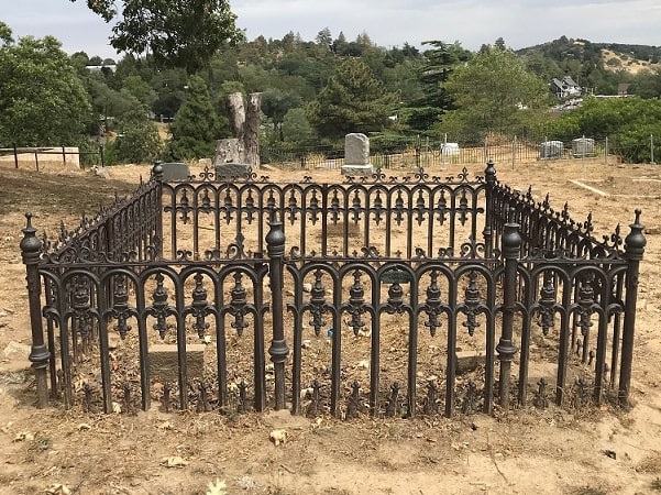 Photo: grave guard at Julian Pioneer Cemetery, Julian, California. Credit: Gena Philibert-Ortega.