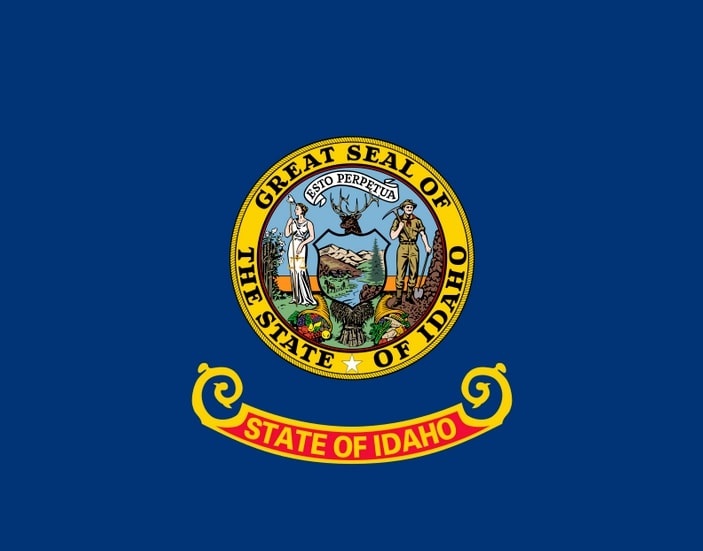 Illustration: Idaho state flag. Credit: Wikimedia Commons.