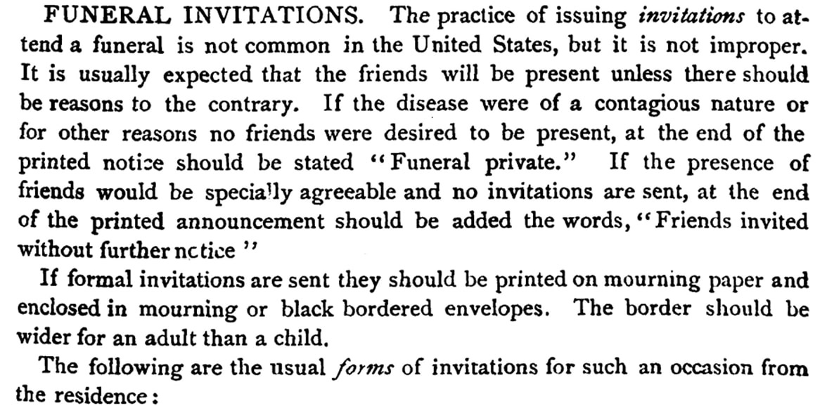 Photo: advice from “Handbook of Official and Social Etiquette and Public Ceremonials at Washington” by Deb. Randolph Keim, 1889. Credit: Gena Philibert-Ortega.