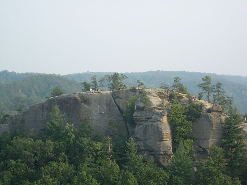 Photo: the Red River Gorge in Daniel Boone National Forest is one of Kentucky’s most visited places. Credit: Mrherbalwarrior; Wikimedia Commons.