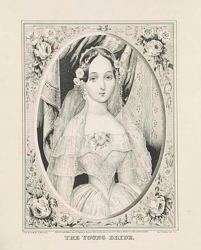 Illustration: the young bride, c. 1846. Credit: Library of Congress, Prints and Photographs Division.