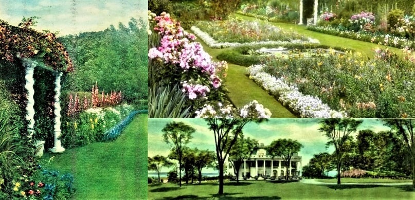 Photos: Rockmarge and views of the gardens, from the calling cards of Ada and William Moore. Courtesy of Alex Dearborn of Maine, grandson of Ada Small Moore.