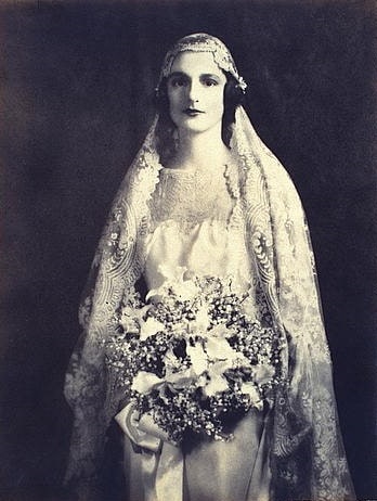 Photo: bride holding a wedding bouquet, c. 1925. Credit: Library of Congress, Prints and Photographs Division.
