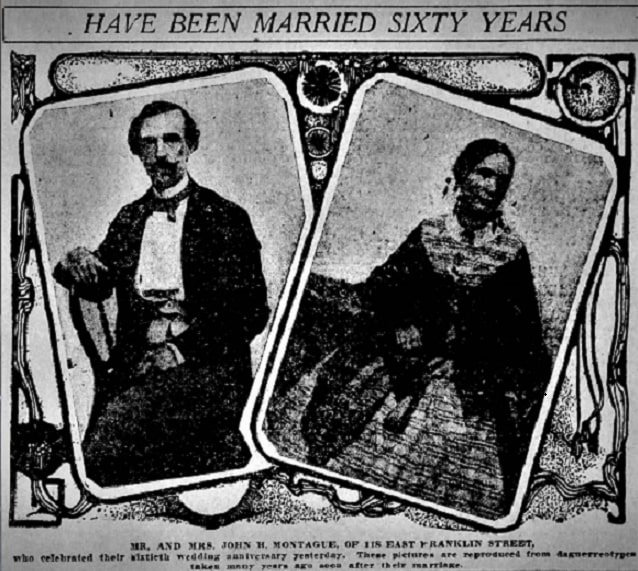 A photo of the Montagues, Richmond Times-Dispatch newspaper article 9 May 1908