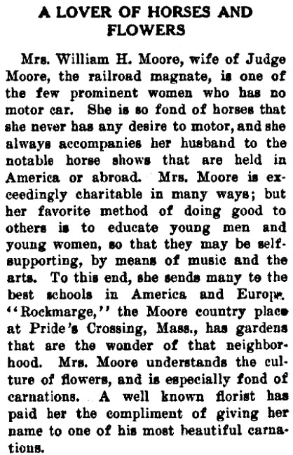An article about Ada Moore, San Francisco Call Bulletin newspaper article 6 August 1911