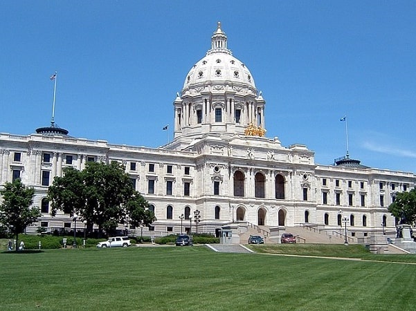 Photo: the Minnesota State Capitol in Saint Paul, Minnesota. Credit: Mulad; Wikimedia Commons.