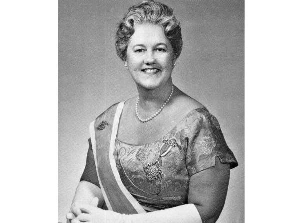 Photo: Marion Elizabeth Moncure Duncan, 25th President General, NSDAR (1962–1965). Courtesy of the John Alexander Chapter, NSDAR Alexandria, Virginia.