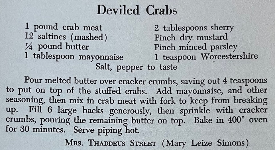 Photo: Deviled Crabs recipe from “Charleston Receipts” cookbook. Credit: Gena Philibert-Ortega.