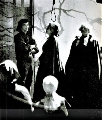 Photo: a still frame from the 1957 TV film “Satan in Salem” from CBS Odyssey TV, published in “Life Magazine,” March 1957, “No Legal Switch to Clear a Witch.” Courtesy of the Frank De Felitta Collection, Writers Guild Foundation Archive, Los Angeles, California.