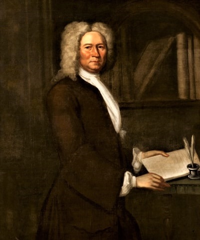 Illustration: Augustine Moore (1685-1743), one of the wealthiest planters in the colony, who built the “Chelsea” plantation in 1709. He was the father of Bernard Moore and ancestor of Helen Keller. Courtesy of More Aylett Colonial Williamsburg Foundation.