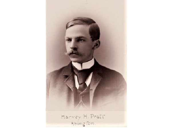 Photo: Harvey Hunter Pratt (1860-1924), son of Henry Jones Pratt and his 2nd wife Maria Jones Hunter. From "Massachusetts State Representatives Officials and Employees -- Pictorial Works." Courtesy of the Massachusetts State Library.