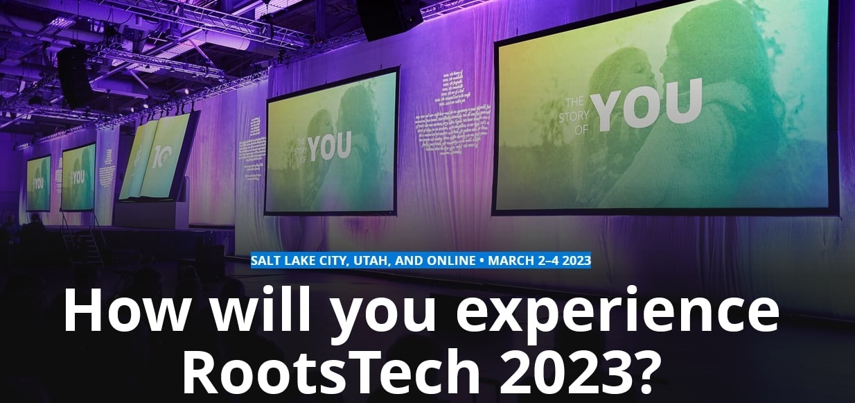 Screenshot: RootsTech homepage. Credit: FamilySearch.