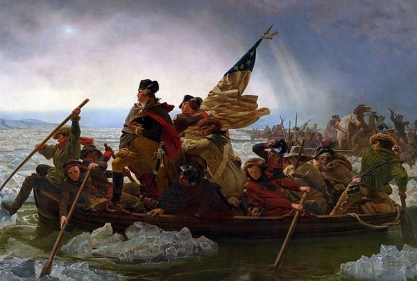Illustration: “Washington Crossing the Delaware” by Emanuel Leutze, 1851. Credit: The Metropolitan Museum of Art; Wikimedia Commons.