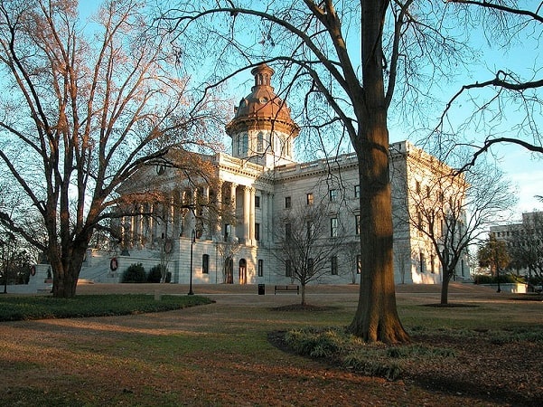 Photo: South Carolina State House, Columbia, South Carolina. Credit: Nikopoley; Wikimedia Commons.