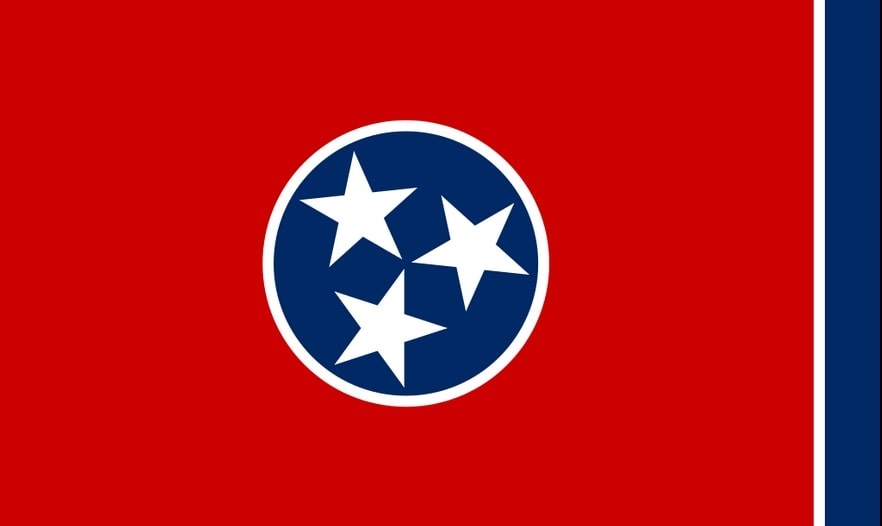 Illustration: Tennessee state flag. Credit: Wikimedia Commons.