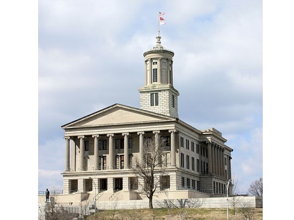 Photo: Tennessee State Capitol, Nashville, Tennessee. Credit: Kaldari; Wikimedia Commons.