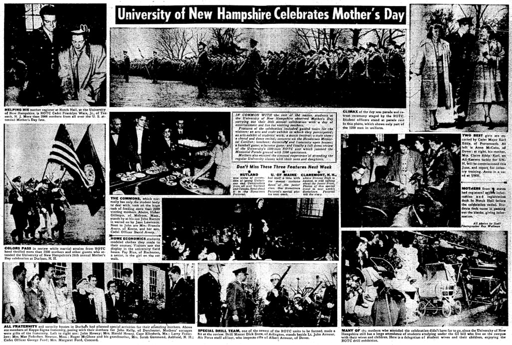 An article about Mother's Day, Boston American newspaper 25 May 1952