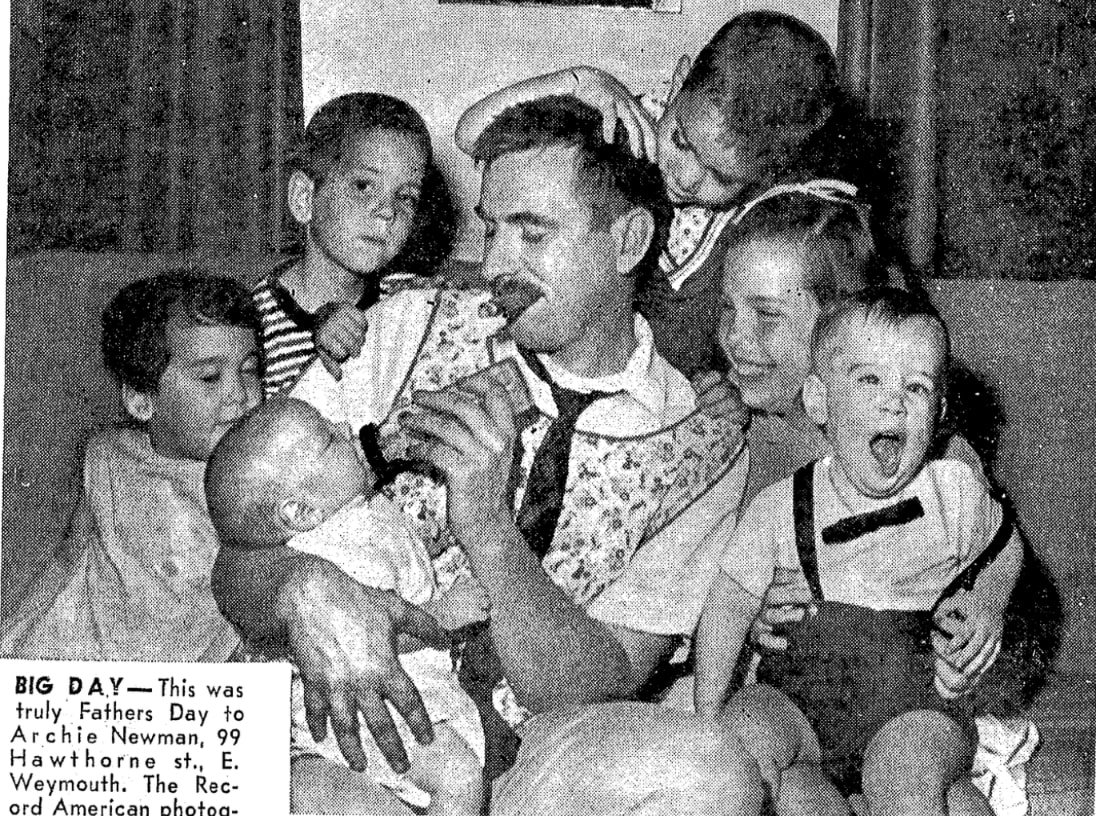 An article about Father's Day, Boston Record American newspaper 19 June 1967