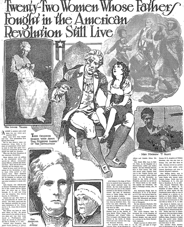 An article about the Daughters of the American Revolution, Kentucky Post newspaper 17 April 1925