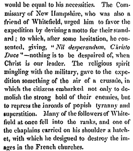 An article about William Pepperrell, Congregational Journal newspaper 8 October 1845