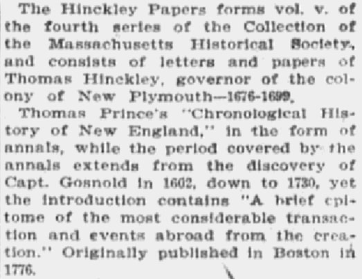 An article about Harvard authors, Boston Journal newspaper 1 May 1904