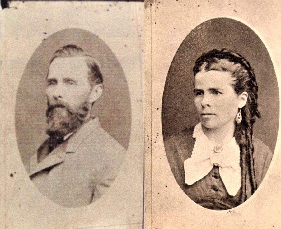 Photo: Francis Henry Nicholson (1829-1884) and his wife Elizabeth “Lizzie” Charles (1836-1912) Credit: William Lucklow.