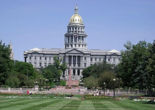 Photo: Colorado State Capitol, Denver, Colorado. Credit: Michael Barera; Wikimedia Commons.