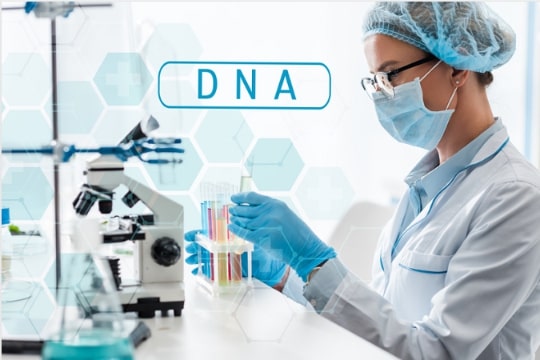 Photo: DNA testing. Credit: https://depositphotos.com/home.html