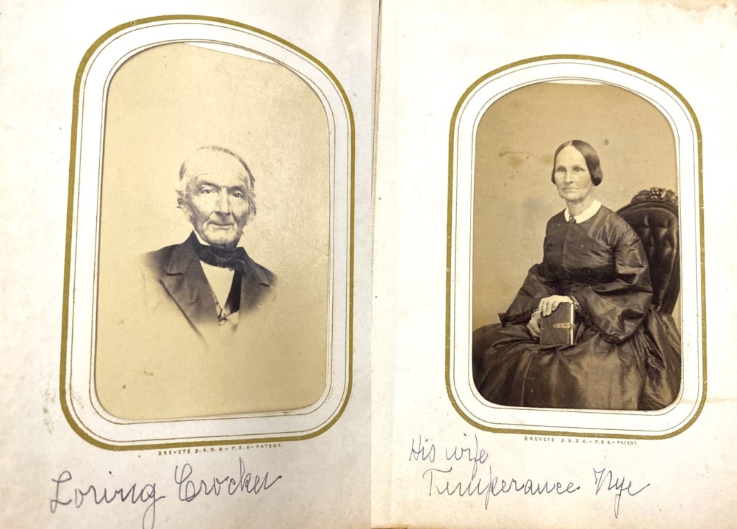 Photos: Loring and Temperance Crocker. Credit: Sturgis Library, from the Zenas Crocker Collection MS 167.