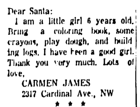 An article about play dough, Huntsville Times newspaper 24 December 1958