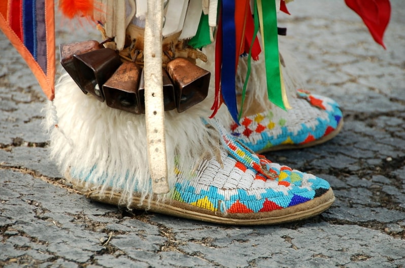 Photo of Native American moccasins