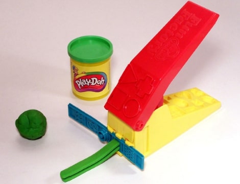 Photo: Play-Doh Fun Factory (Play-Doh is a trademark of Hasbro). Credit: Larry D. Moore, CC BY-SA 3.0, Wikimedia Commons.
