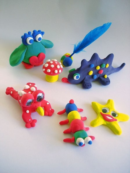 Photo: objects made with Play-Doh (Play-Doh is a trademark of Hasbro). Credit: © Nevit Dilmen; Wikimedia Commons.