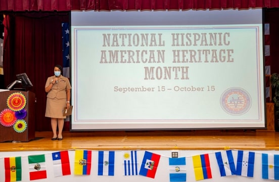 Photo: Naval Medical Center Portsmouth hosting a Hispanic Heritage Month celebration, 23 September 2020. Credit: Dylan M. Kinee; U.S. Navy; Wikimedia Commons.