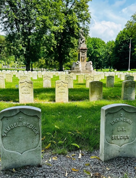 Photo: Alleghany Cemetery, Soldiers Lot. Credit: Gena Philibert-Ortega.