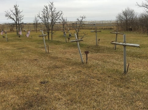 Photo: potter's field graves in Dunn County, Wisconsin. Credit: Bstaab22; Wikimedia Commons.