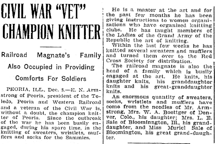 An article about Edwin Armstrong, Trenton Evening Times newspaper 9 December 1917