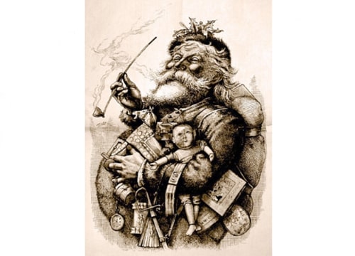 Illustration: “Merry Old Santa Claus” by Thomas Nast, from the 1 January 1881 edition of “Harper's Weekly.” Credit: Wikimedia Commons.