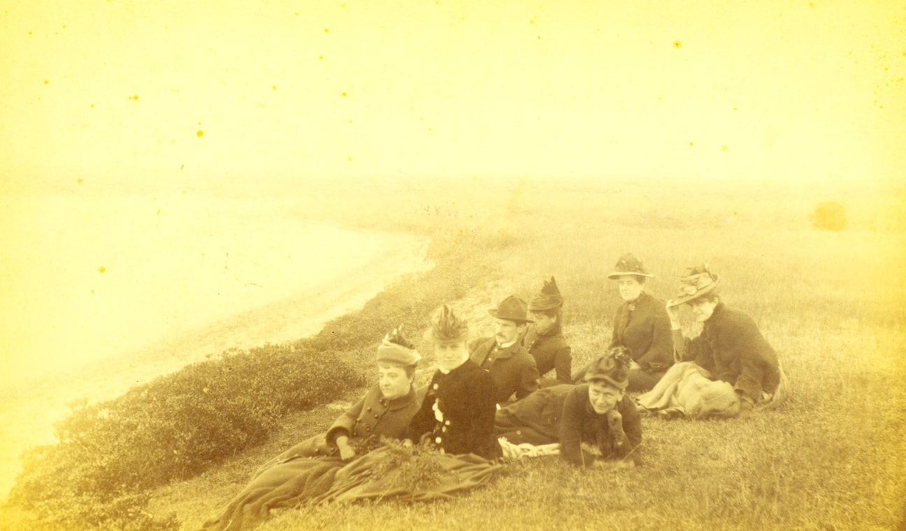 Photo: Dorothy’s mother with friends on the beach in Nantucket. Courtesy of the Nantucket Historical Association.