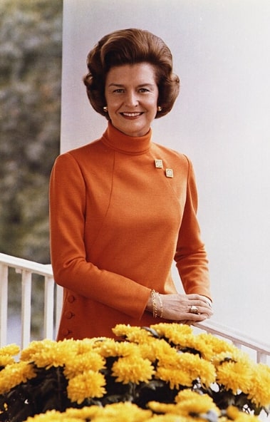 Photo: First Lady Betty Ford, 1974. Credit: David Hume Kennerly; Library of Congress, Prints and Photographs Division.