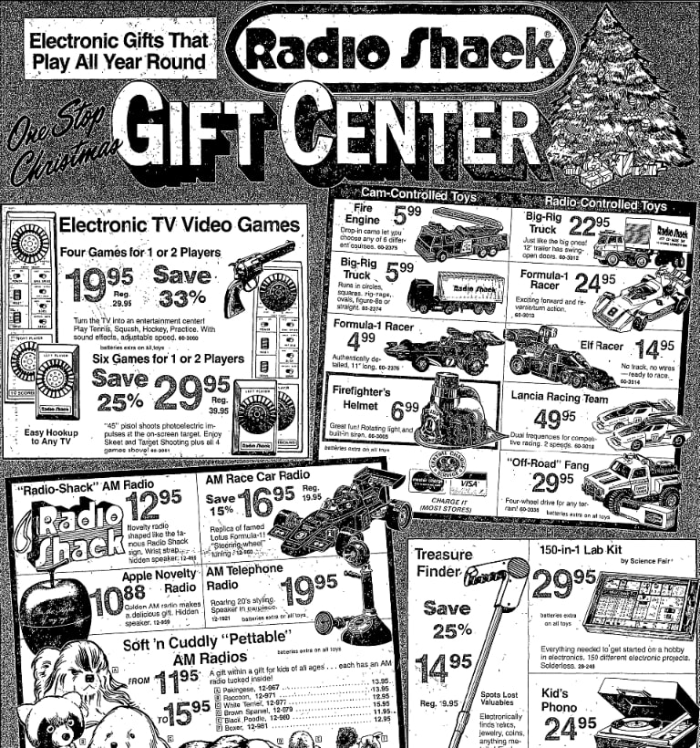 A Christmas ad for toys, Virginian-Pilot newspaper 16 December 1979