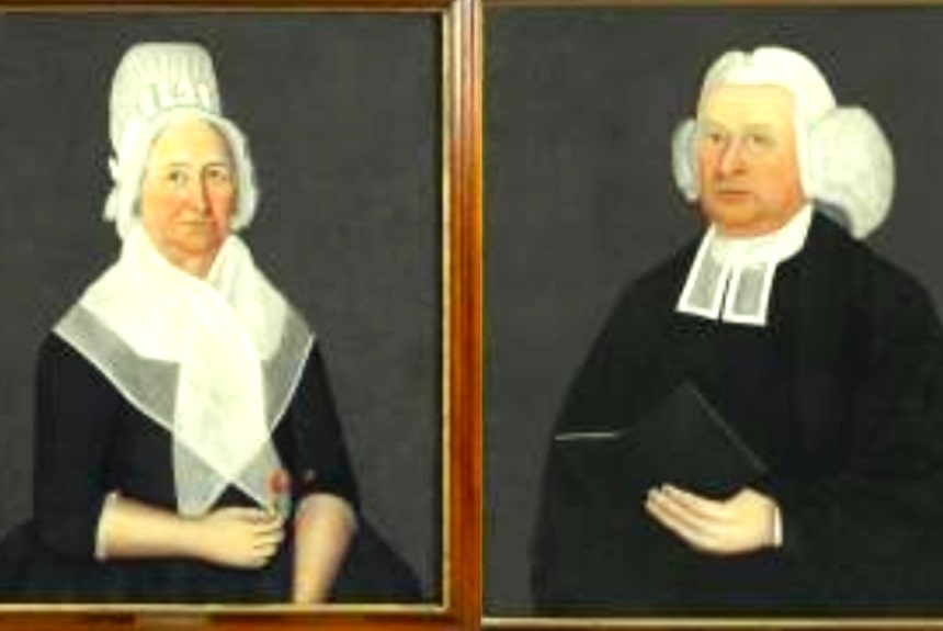 Illustrations: portraits of Eunice and Rev. Samuel Deane, painted by John Brewster. Credit: Maine Historical Society, Portland, Maine.